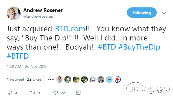 三聲母域名BTD.com曝出被中國投資人售出