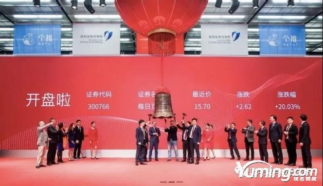 Ge.cn域名助力“每日互動”成功上市